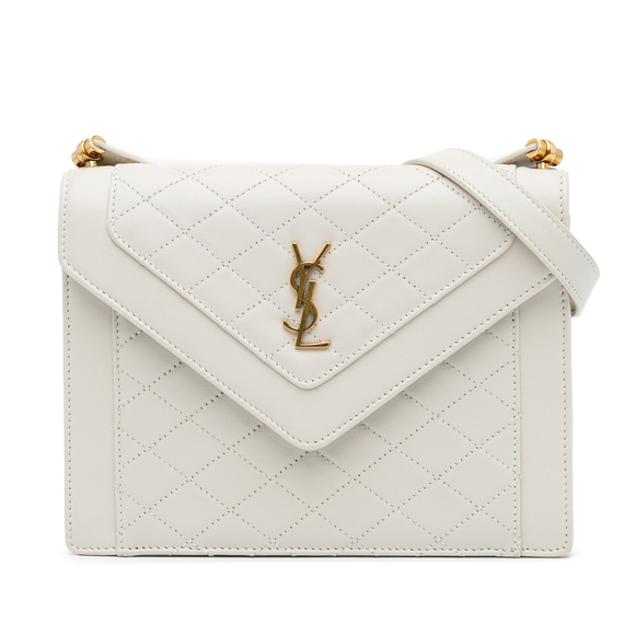 Pre-Loved Saint Laurent Mini Quilted Lambskin Monogram Gaby Crossbody - Picture 1 of 12